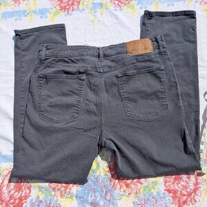 AMERICAN EAGLE 33x30 extreme flex slim straight gray denim jeans men's